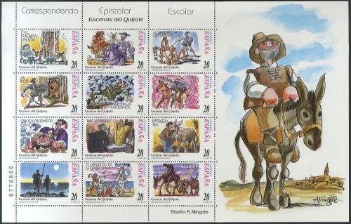 Potovn znmky panlsko 1998 Don Quijote de la Mancha Mi# 3410-21