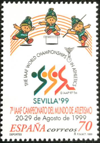 Poštovní známka Španìlsko 1999 MS v lehké atletice Mi# 3461