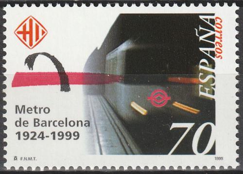 Potovn znmka panlsko 1999 Metro v Barcelon, 75. vro Mi# 3463