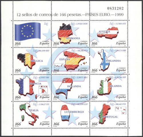 Potovn znmky panlsko 1999 Evropsk mnov unie Mi# 3466-77 Kat 35 - zvtit obrzek
