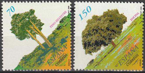 Poštovní známky Španìlsko 2000 Stromy Mi# 3550-51