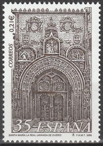 Potovn znmka panlsko 2000 Portl kostela v Burgosu Mi# 3604
