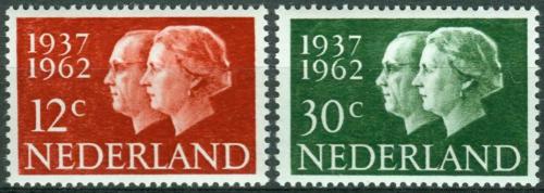 Poštovní známky Nizozemí 1962 Královna Juliana a princ Bernhard Mi# 772-73