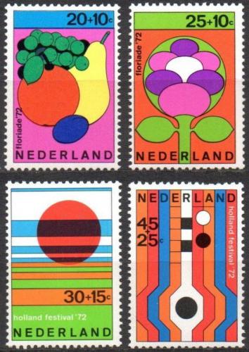 Poštovní známky Nizozemí 1972 Letní festivaly Mi# 983-86 Kat 4.50€