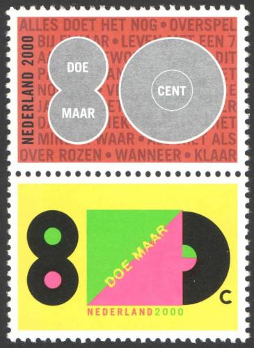 Poštovní známky Nizozemí 2000 Návrat skupiny Doe Maar Mi# 1802-03