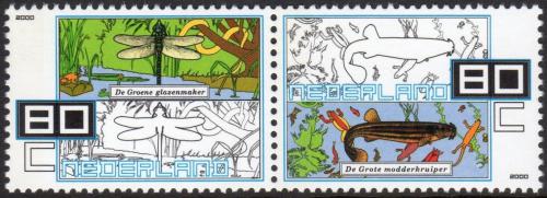 Poštovní známky Nizozemí 2000 Chránìná zvíøata Mi# 1823-24