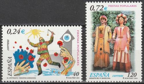 Poštovní známky Španìlsko 2001 Lidové slavnosti Mi# 3642-43