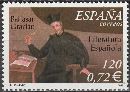 Poštovní známka Španìlsko 2001 Baltasar Gracián, spisovatel a filozof Mi# 3644