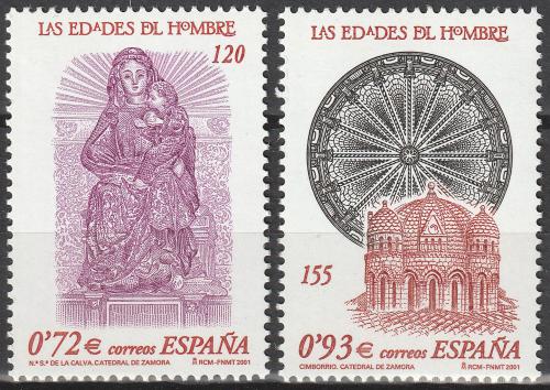 Poštovní známky Španìlsko 2001 Výstava Historie lidstva v Zamoøe Mi# 3645-46