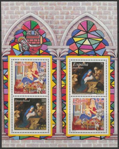 Poštovní známky Španìlsko 2001 Vánoce, umìní Mi# Block 102