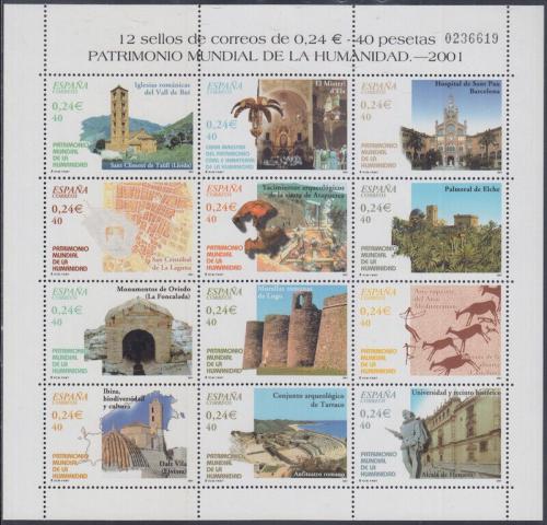 Poštovní známky Španìlsko 2001 Dìdictví UNESCO Mi# 3678-89
