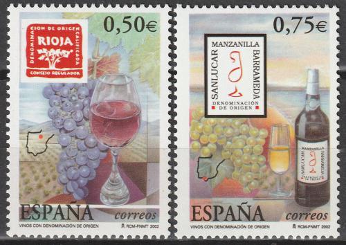 Poštovní známky Španìlsko 2002 Víno Mi# 3758-59