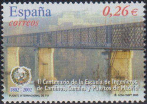 Poštovní známka Španìlsko 2003 Mezinárodní most u Tui Mi# 3822
