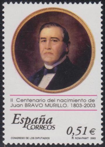 Poštovní známka Španìlsko 2003 Juan Bravo Murillo, politik Mi# 3853