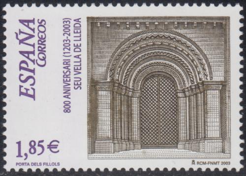 Potovn znmka panlsko 2003 Katedrla Seu Vella de Lleida, Segrià Mi# 3863