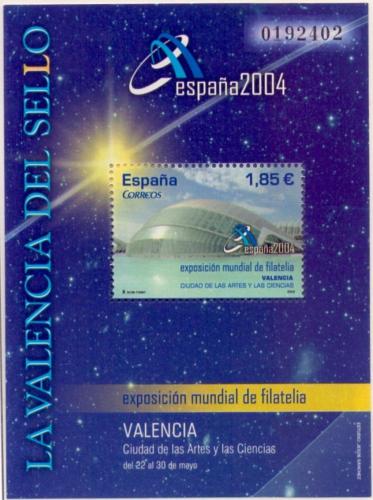 Potovn znmka panlsko 2003 Vstava ESPA&#209;A 04, Valencia Mi# Block 121 - zvtit obrzek