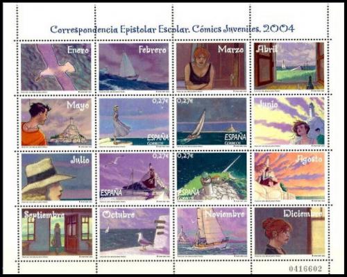 Poštovní známky Španìlsko 2004 Komiks Mi# 3931-34 Bogen
