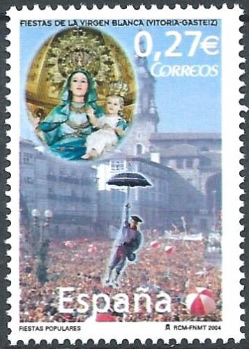 Poštovní známka Španìlsko 2004 Svátek Panny Marie ve Vitoria-Gasteiz Mi# 3985