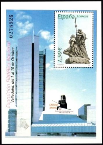 Poštovní známka Španìlsko 2004 Kolumbùv památník ve Valladolidu Mi# Block 142