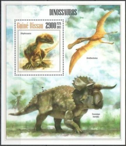 Poštovní známka Guinea-Bissau 2013 Dinosauøi Mi# Block 1213 Kat 12€