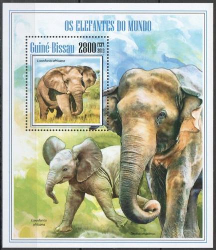 Poštovní známka Guinea-Bissau 2013 Sloni Mi# Block 1231 Kat 11€