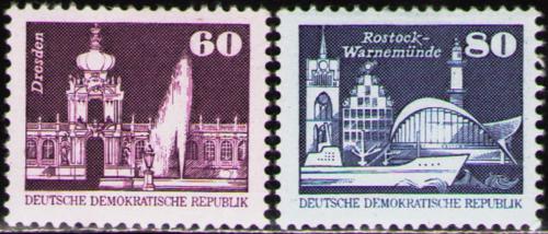 Poštovní známky DDR 1981 Výstavba v DDR Mi# 2649-50