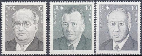 Poštovní známky DDR 1984 Odboráøi Mi# 2849-51