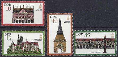 Poštovní známky DDR 1984 Architektura Mi# 2869-72