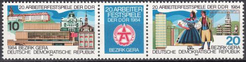 Poštovní známky DDR 1984 Hry pracujících Mi# 2880-81