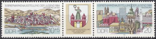 Poštovní známky DDR 1984 Magdeburg Mi# 2903-04