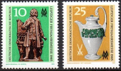 Poštovní známky DDR 1985 Lipský veletrh Mi# 2929-30