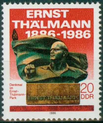 Potovn znmka DDR 1986 Ernst Thlmann Mi# 3014