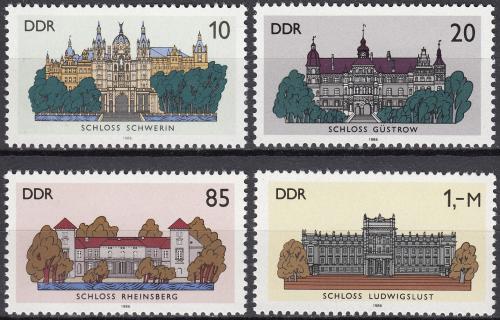 Poštovní známky DDR 1986 Zámky Mi# 3032-35