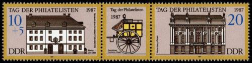 Poštovní známky DDR 1987 Den filatelie Mi# 3118-19