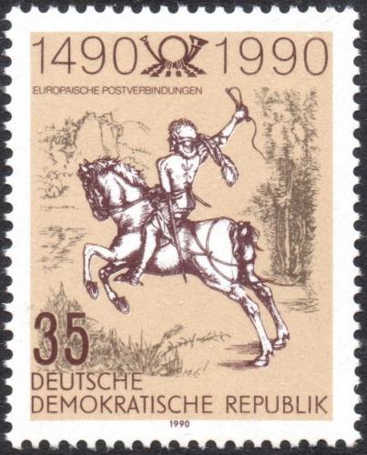 Poštovní známka DDR 1990 Umìní, Albrecht Dürer Mi# 3299