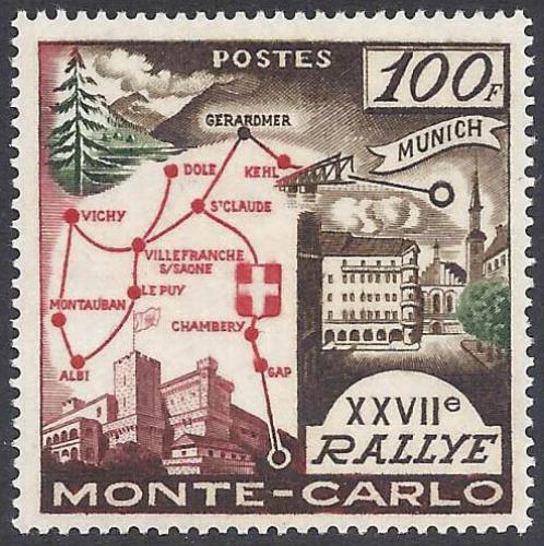 Poštovní známka Monako 1958 Rallye Monte Carlo Mi# 588 Kat 9€