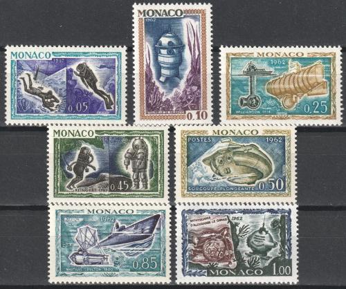 Poštovní známky Monako 1962 Potápìní Mi# 710-16