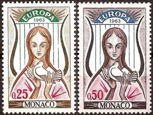 Poštovní známky Monako 1963 Evropa CEPT Mi# 742-43