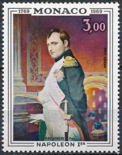 Poštovní známka Monako 1969 Napoleon I., umìní, Paul Delaroche Mi# 928