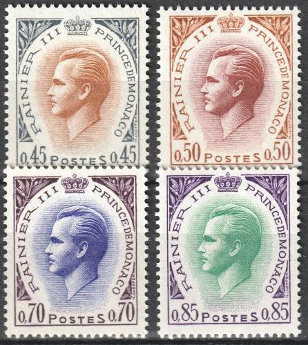 Poštovní známky Monako 1969 Kníže Rainier III. Mi# 932-35