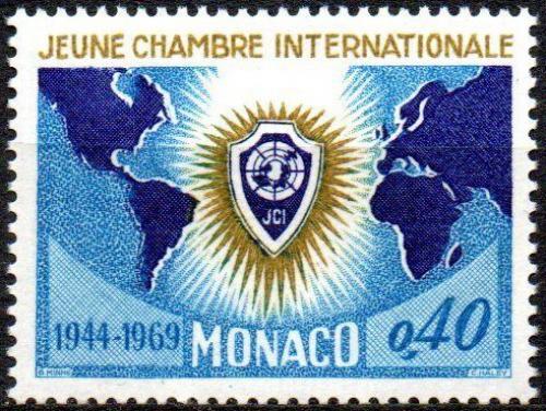 Poštovní známka Monako 1969 Obchodní komora mládeže, 25. výroèí Mi# 955