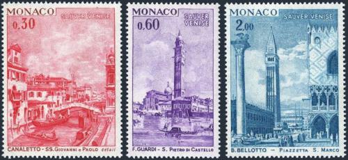Poštovní známky Monako 1972 Benátky Mi# 1042-44