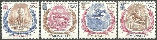 Poštovní známky Monako 1972 LOH Mnichov Mi# 1045-48 Kat 7.50€
