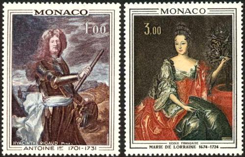 Poštovní známky Monako 1972 Umìní Mi# 1066-67
