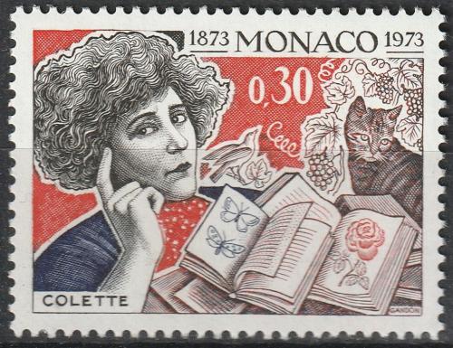 Poštovní známka Monako 1973 Gabrielle Sidonie Colette, spisovatelka Mi# 1076
