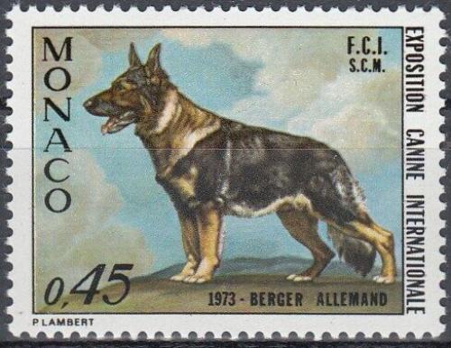 Poštovní známka Monako 1973 Nìmecký ovèák Mi# 1078 Kat 7.50€