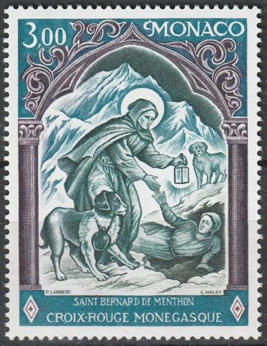 Poštovní známka Monako 1974 Svatý Bernard z Menthonu Mi# 1113