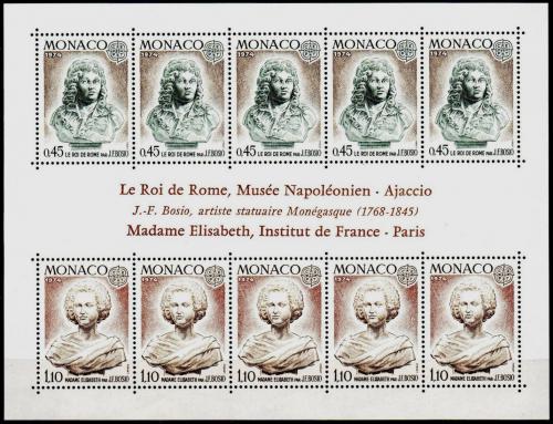 Poštovní známky Monako 1974 Evropa CEPT, sochy Mi# Block 7 Kat 30€