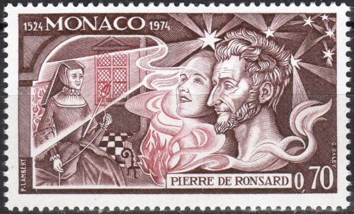 Poštovní známka Monako 1974 Pierre de Ronsard, básník Mi# 1121