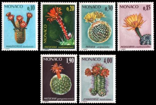 Poštovní známky Monako 1974 Kaktusy Mi# 1154-59 Kat 15€